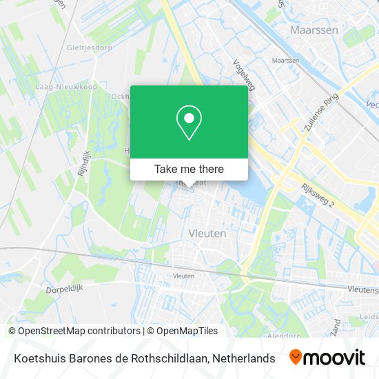 Koetshuis Barones de Rothschildlaan map