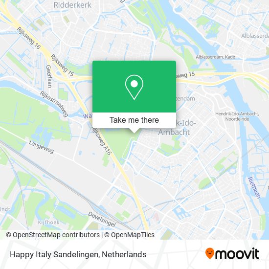 Happy Italy Sandelingen map