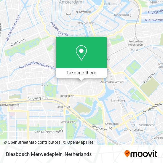 Biesbosch Merwedeplein map