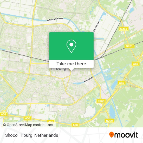 Shoco Tilburg Karte