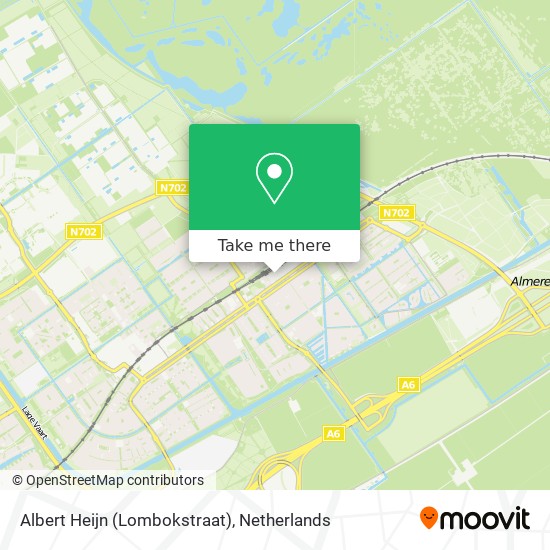 Albert Heijn (Lombokstraat) map
