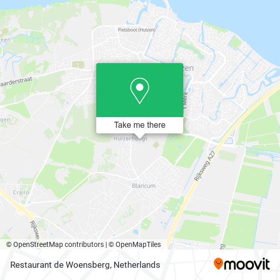 Restaurant de Woensberg map