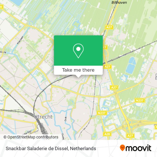 Snackbar Saladerie de Dissel map