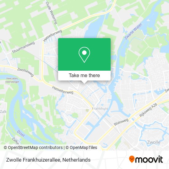 Zwolle Frankhuizerallee map