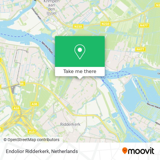 Endolior Ridderkerk map