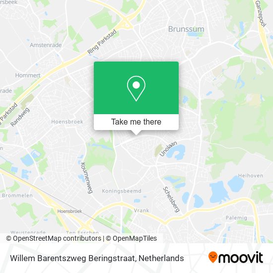 Willem Barentszweg Beringstraat map