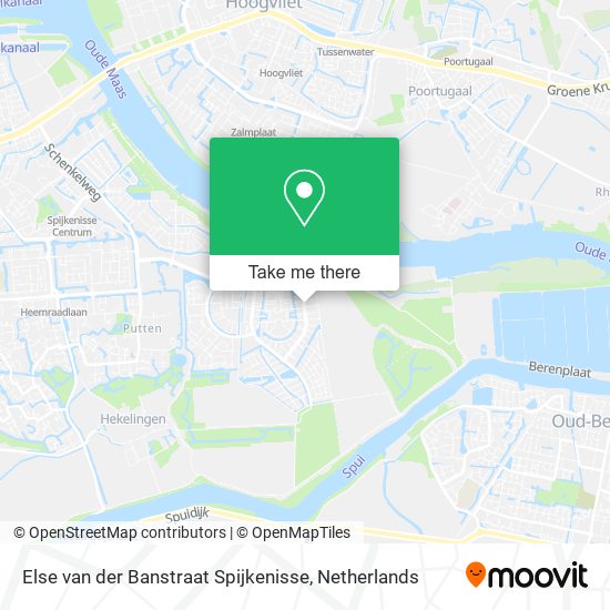 Else van der Banstraat Spijkenisse Karte