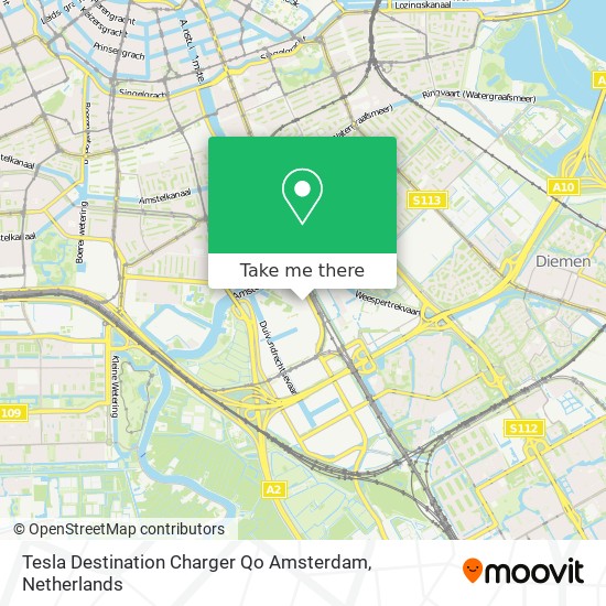 Tesla Destination Charger Qo Amsterdam map