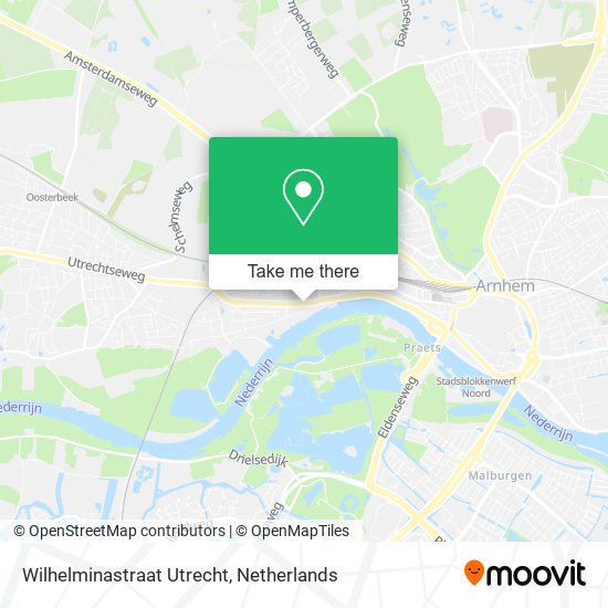 Wilhelminastraat Utrecht map