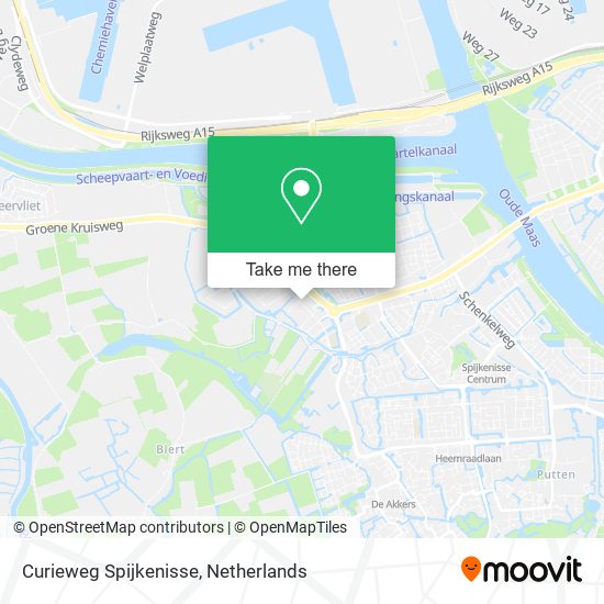 Curieweg Spijkenisse map