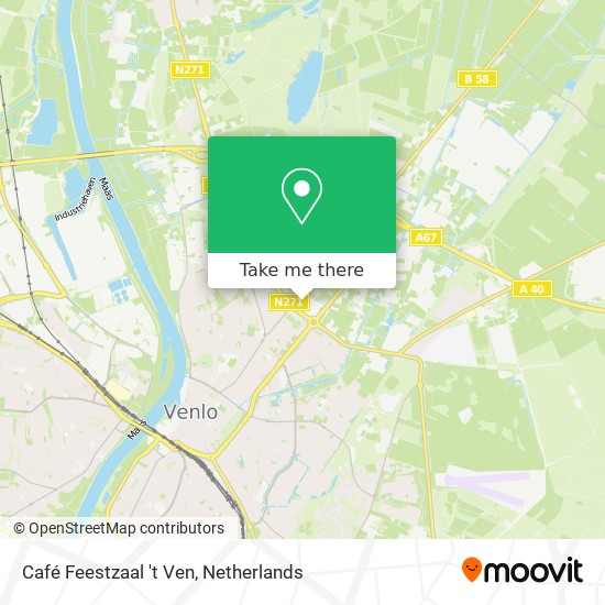 Café Feestzaal 't Ven map