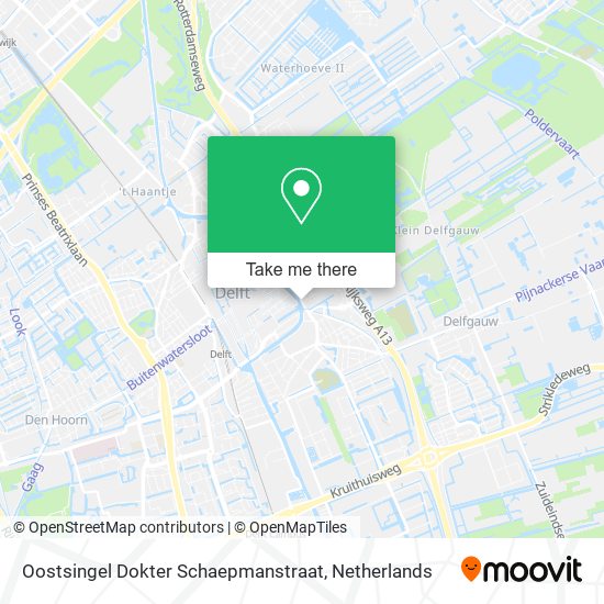 Oostsingel Dokter Schaepmanstraat map