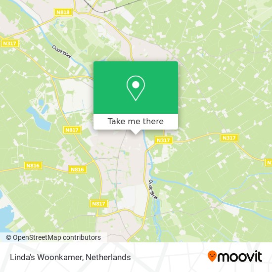 Linda's Woonkamer Karte