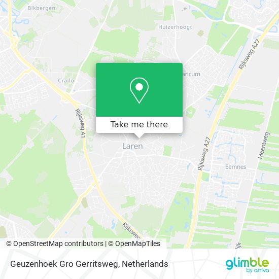 Geuzenhoek Gro Gerritsweg map