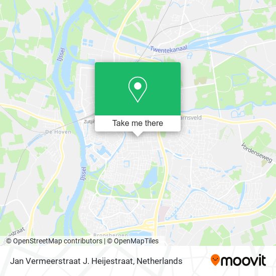 Jan Vermeerstraat J. Heijestraat map