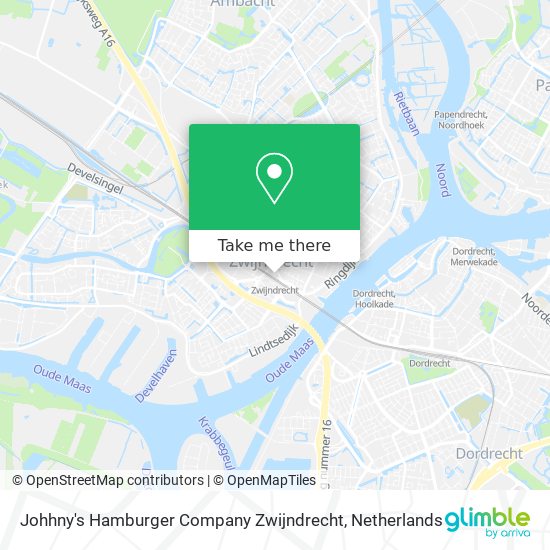 Johhny's Hamburger Company Zwijndrecht Karte