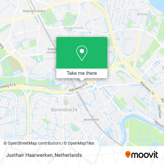 Justhair Haarwerken map