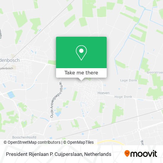 President Rijenlaan P. Cuijperslaan map