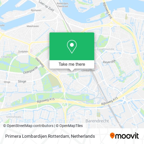 Primera Lombardijen Rotterdam map