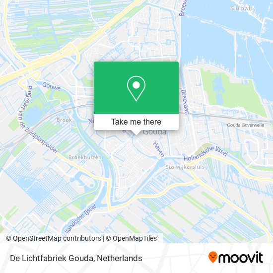 De Lichtfabriek Gouda map