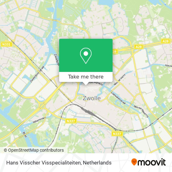 Hans Visscher Visspecialiteiten map