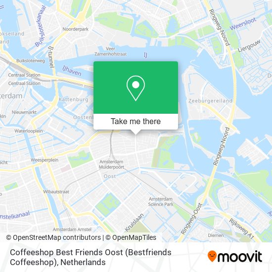 Coffeeshop Best Friends Oost (Bestfriends Coffeeshop) map