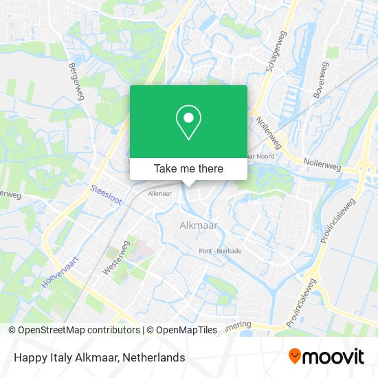 Happy Italy Alkmaar map