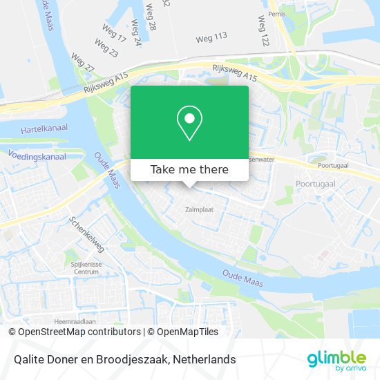 Qalite Doner en Broodjeszaak map