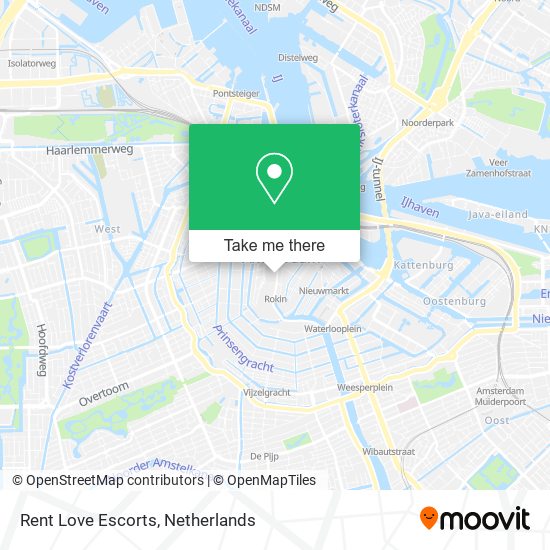 Rent Love Escorts map