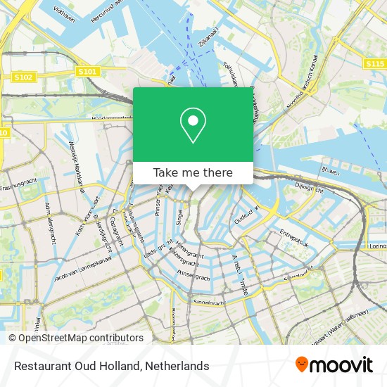 Restaurant Oud Holland map