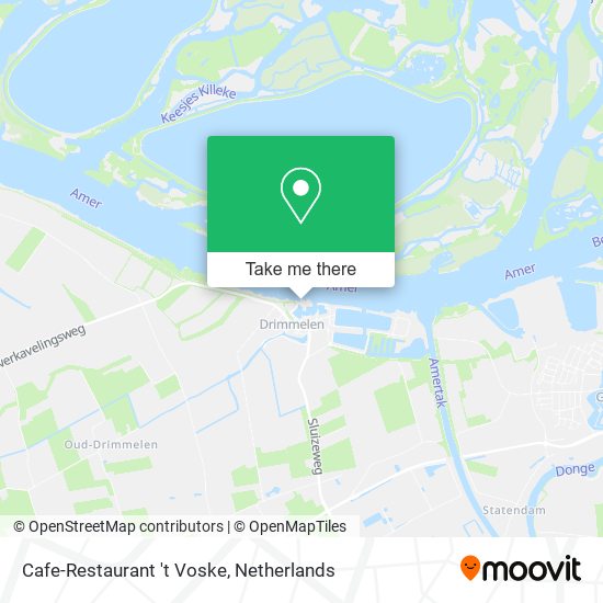 Cafe-Restaurant 't Voske map