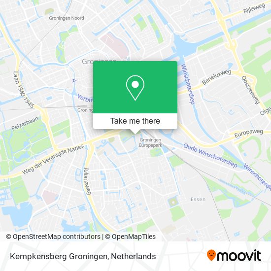 Kempkensberg Groningen map