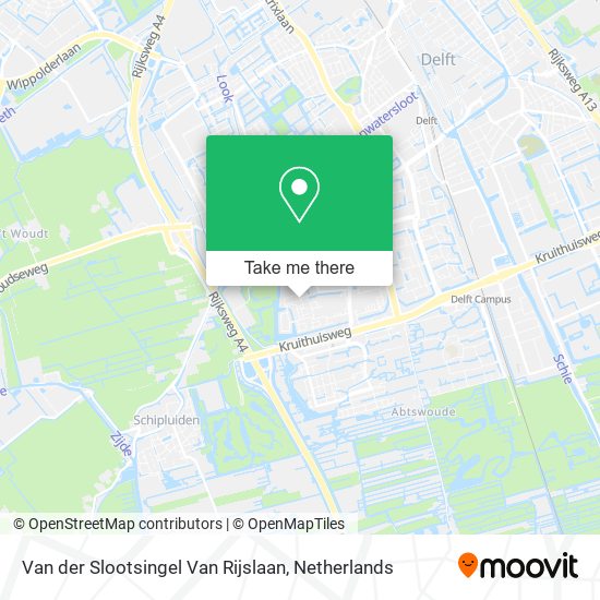 Van der Slootsingel Van Rijslaan map