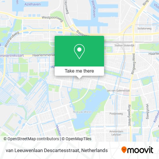 van Leeuwenlaan Descartesstraat map