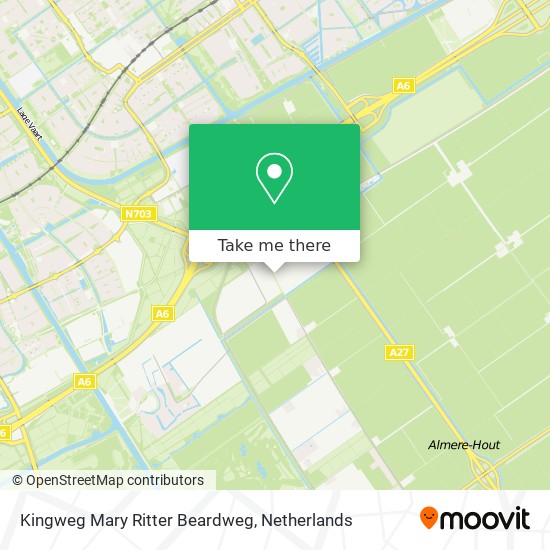 Kingweg Mary Ritter Beardweg map