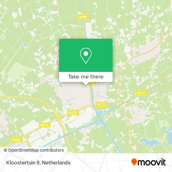 Kloostertuin 8 map