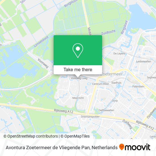 Avontura Zoetermeer de Vliegende Pan Karte