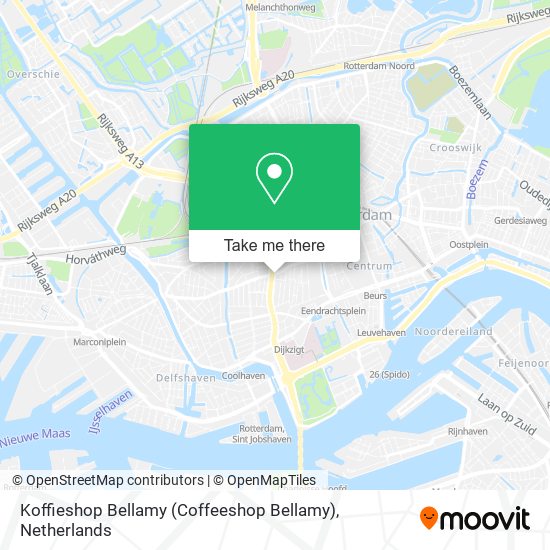 Koffieshop Bellamy (Coffeeshop Bellamy) Karte