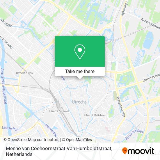 Menno van Coehoornstraat Van Humboldtstraat map
