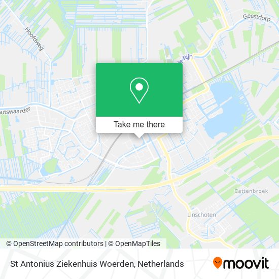 St Antonius Ziekenhuis Woerden map