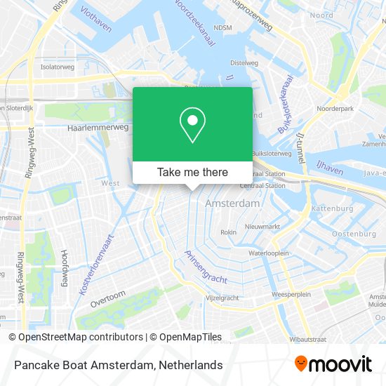 Pancake Boat Amsterdam map