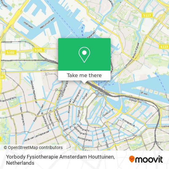 Yorbody Fysiotherapie Amsterdam Houttuinen map