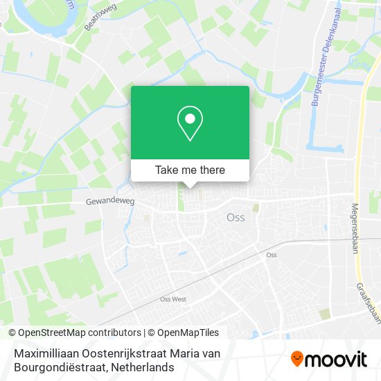 Maximilliaan Oostenrijkstraat Maria van Bourgondiëstraat Karte