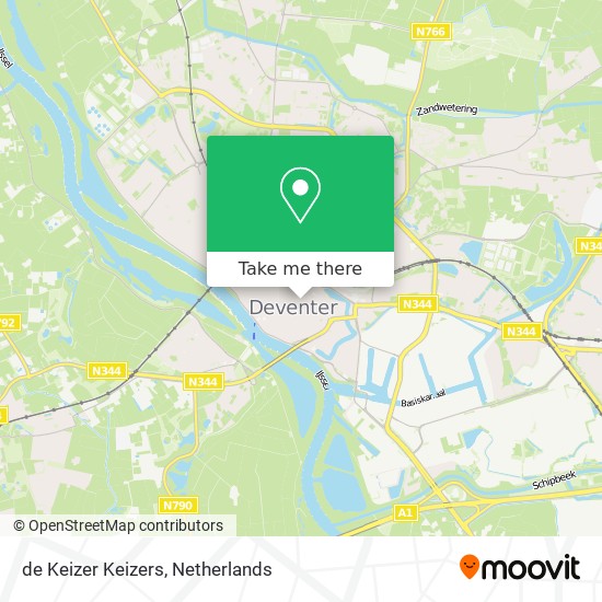 de Keizer Keizers map