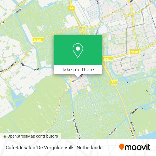 Cafe-IJssalon 'De Vergulde Valk' map