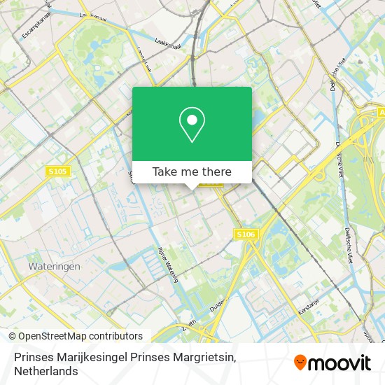 Prinses Marijkesingel Prinses Margrietsin map