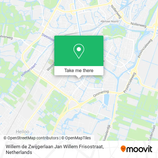Willem de Zwijgerlaan Jan Willem Frisostraat map