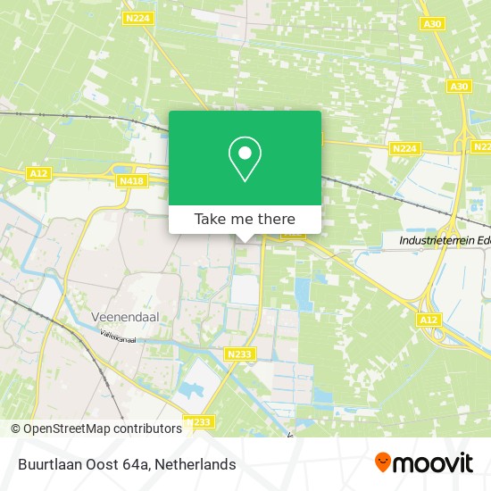 Buurtlaan Oost 64a map