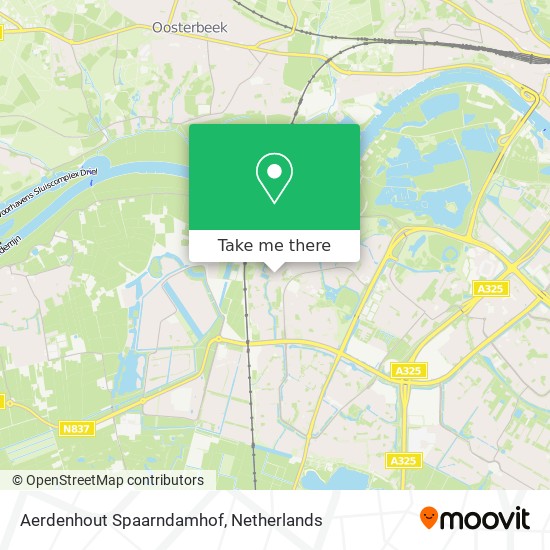 Aerdenhout Spaarndamhof map