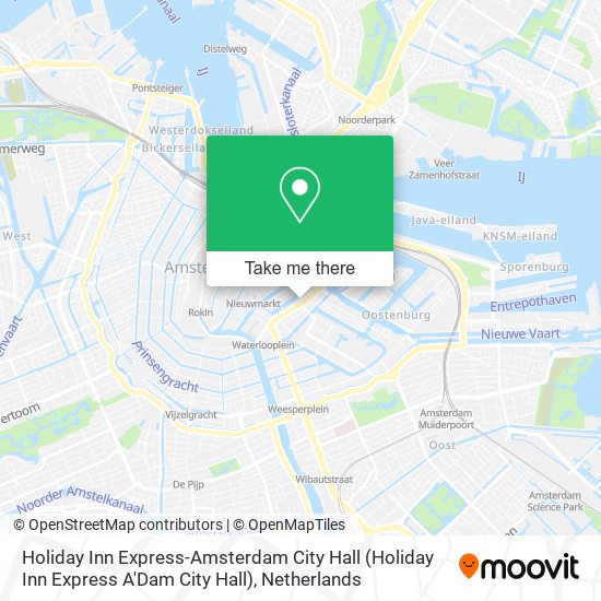 Holiday Inn Express-Amsterdam City Hall (Holiday Inn Express A'Dam City Hall) Karte